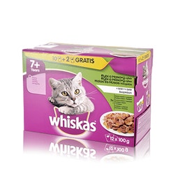 WHISKAS® alutasakos eledel húsos-halas válogatás aszpikban 12x100g image