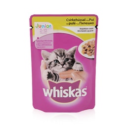 WHISKAS® Junior alutasakos eledel csirkehússal aszpikban 100g image